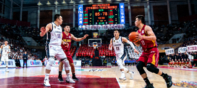 CBA总决赛直播画面 - 辽宁本钢与浙江稠州银行篮球比赛